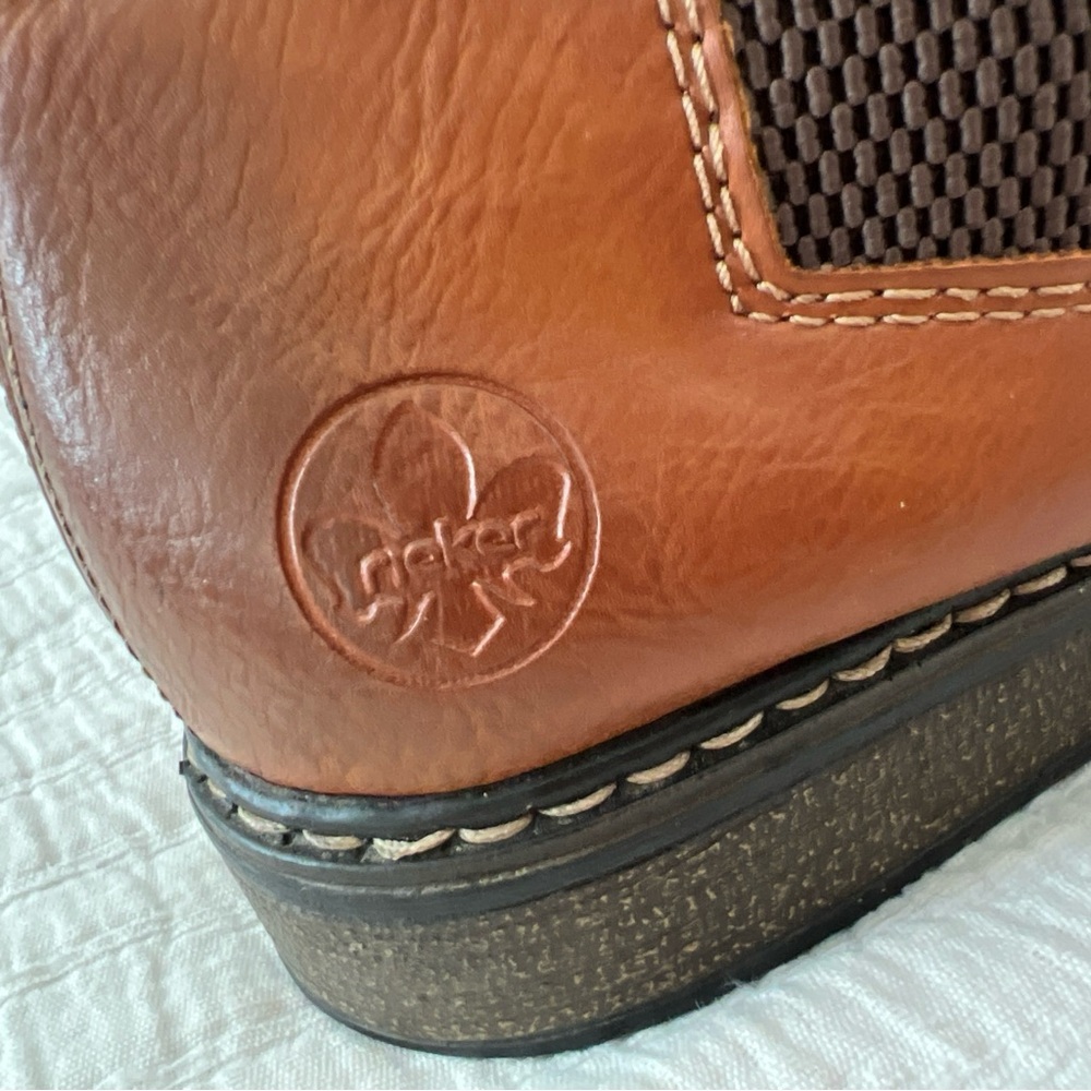 Rieker Brown Ankle Boots - Picture 5 of 7
